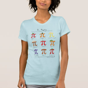 Kvinna för dag för Pi för Math för Pi-meny gul T Shirt