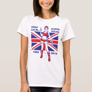 Kvinna för drottningElizabeth diamantjubileum T-shirt