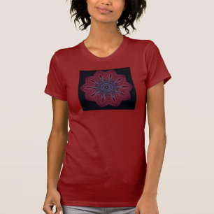 Kvinna för Fractal (vinterblommar XZK) T-tröja T-shirt