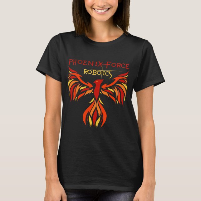 Kvinna för FTC för Phoenix styrkaRobotics T-tröja T Shirt (Framsida)