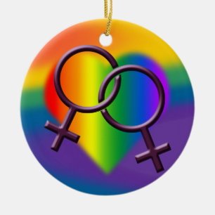 Kvinna för gay prideprydnad glad dekoration för