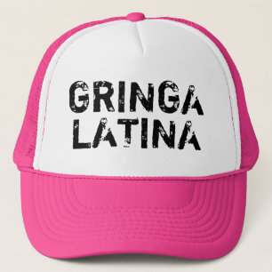 Kvinna "för GRINGA LATINA" truckerkeps