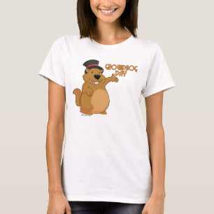 Kvinna för Groundhog dag grundläggande T-tröja Tee Shirt