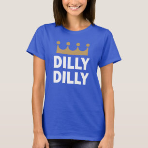 Kvinna för KC-DillyDilly djupa kungliga skjorta T Shirt