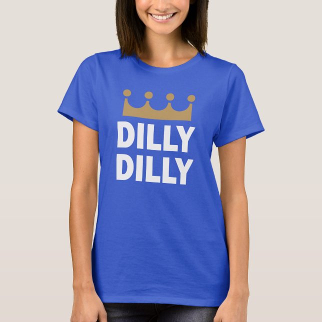 Kvinna för KC-DillyDilly djupa kungliga skjorta T Shirt (Framsida)