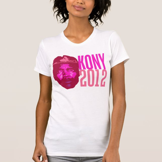 Kvinna för KONY 2012 skjorta Tee (Framsida)
