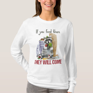 Kvinna för Raccoonsoporbandit långärmad T Shirt
