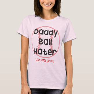 Kvinna för slogan för baseball för pappabollHater Tröja