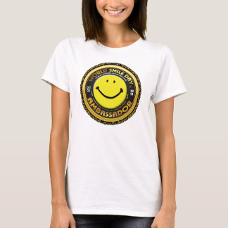 Kvinna för världsleendeDay® ambassadör skjorta Tee Shirt