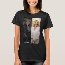 Kvinna före Jesus & efter Jesus T-Shirt