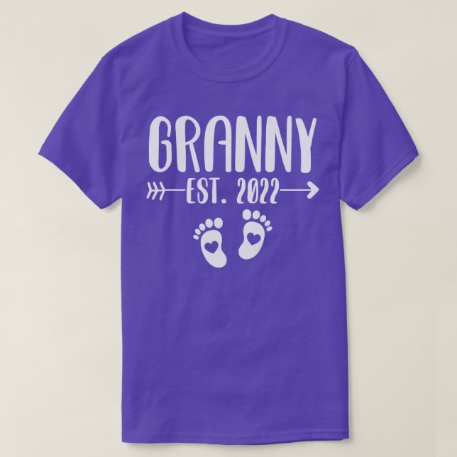 Kvinna Första gången Granny 2022 Gravid Announceme T Shirt (Design framsida)