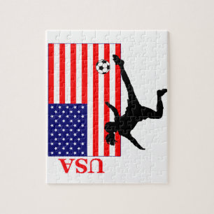 Kvinna fotboll USA Pussel
