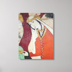 Kvinna från domstolen i Shah Abbas I, 1585-1627 Canvastryck