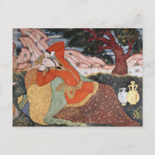 Kvinna från domstolen i Shah Abbas I, 1585-1627 Vykort
