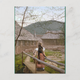 Kvinna från Schwarzwald Vykort