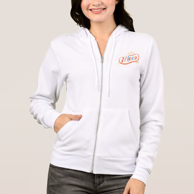 kvinna Fullt-Zip Hoodie T Shirt (Framsida)