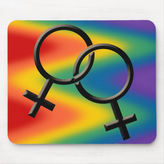 Kvinna gay prideMousepad gay pride Mousepad Musmatta (Framsidan)