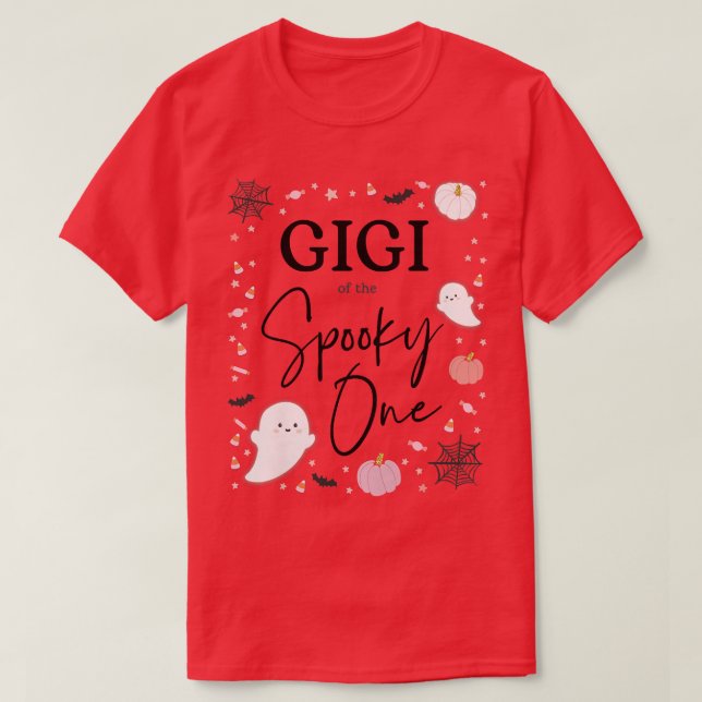Kvinna Gigi från "Spooky One Girl First Birthday" T Shirt (Design framsida)