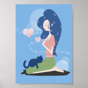 KVINNA GIRL OCH KATEGORI POSTER