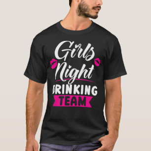 Kvinna Girls nattdrickslag party dam brid T Shirt