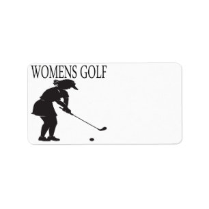 Kvinna Golf Adressetikett