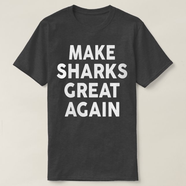Kvinna gör SHARKS Underbar igen2020 SHARK VNeck T Shirt (Design framsida)