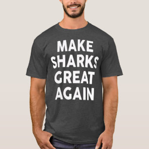 Kvinna gör SHARKS Underbar igen2020 SHARK VNeck T Shirt