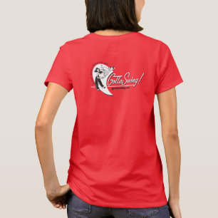 Kvinna Gottaswing röd utslagsplats T Shirt