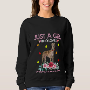 Kvinna Greyhound Hund Tee for Women, bara en flick