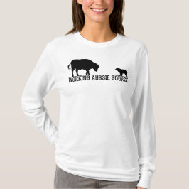 Kvinna grundläggande långärmad t-shirt