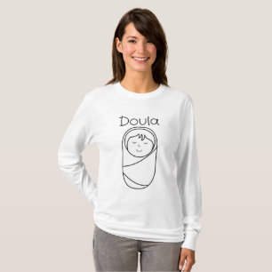 Kvinna grundläggande långärmadDoula skjorta T Shirt
