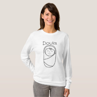 Kvinna grundläggande långärmadDoula skjorta T Shirt