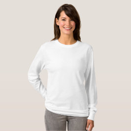 Kvinna grundläggande långärmadT-tröja Tee Shirt