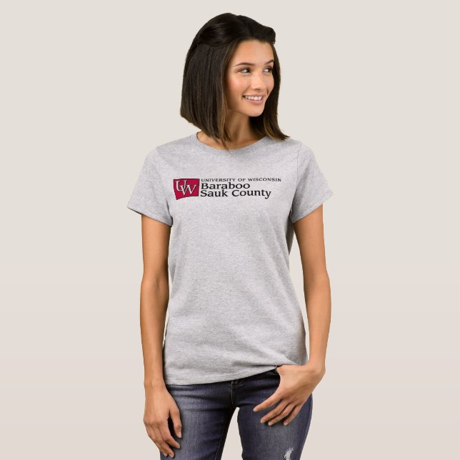 Kvinna grundläggande T-tröja Tee Shirt (Hel framsida)