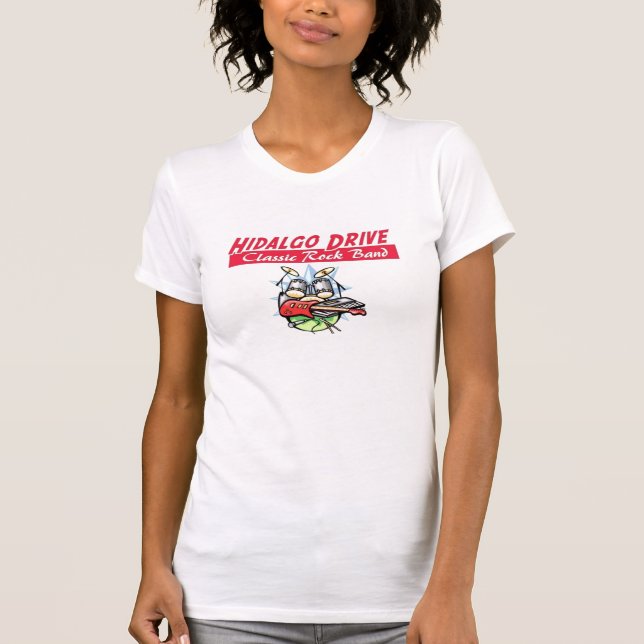 Kvinna grundläggande tshirt för marin tee shirt (Framsida)