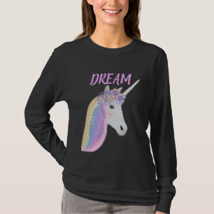 Kvinna gullig T-tröja för långärmad för T Shirt