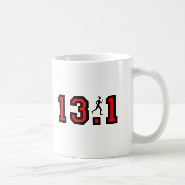 Kvinna halva maraton kaffemugg (Höger)