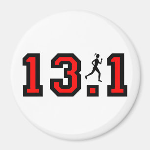Kvinna halva maraton magnet