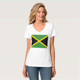 Kvinna Hanes Nano V-Nacke T-tröja (den jamaican Tröja