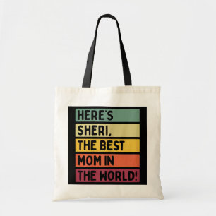 Kvinna här är Sheri världens bästa Mamma Tygkasse
