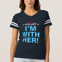 Kvinna Hillary 2016 "mig förmiddag MED HENNE!", Tee