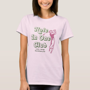 Kvinna hole in one som skryter rättigheter t shirt