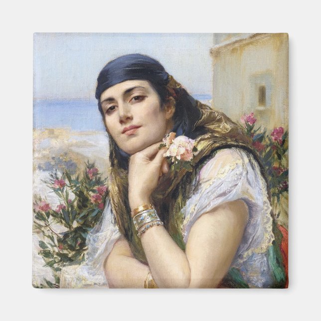 Kvinna i Algiers, Arthur Bridgman Magnet (Framsidan)