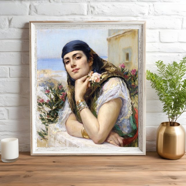 Kvinna i Algiers, Arthur Bridgman Poster (Skapare uppladdad)