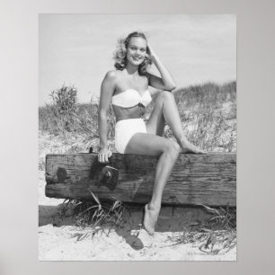 Kvinna i Bikini Poster