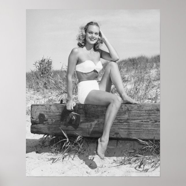 Kvinna i Bikini Poster (Framsidan)