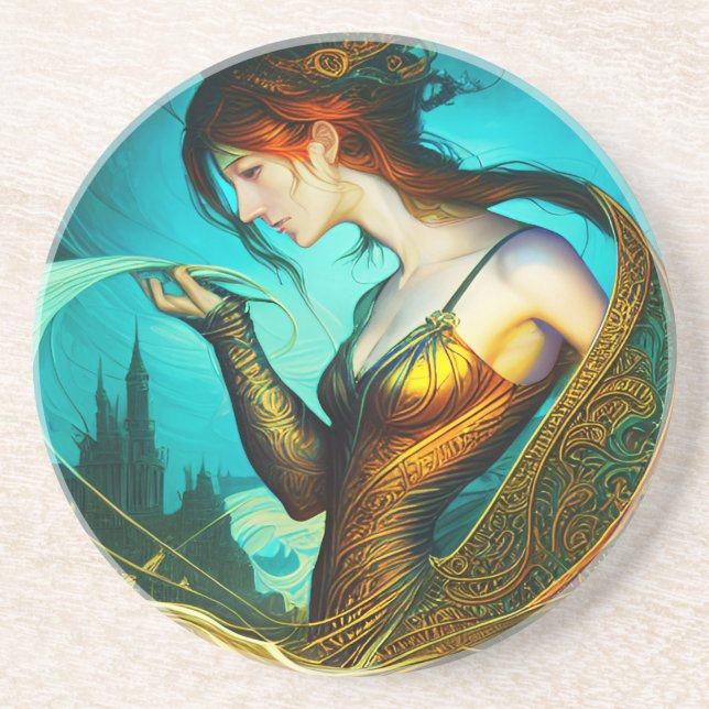 Kvinna i blomning underlägg (Framsidan)