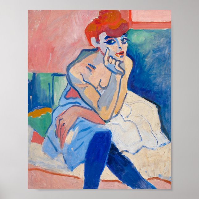 Kvinna i chemise | Andre Derain | Poster (Framsidan)
