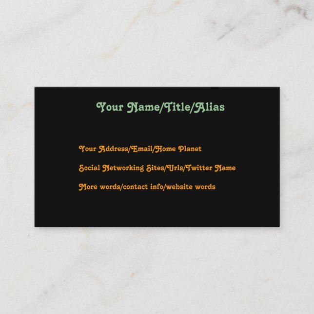 Kvinna i dröm visitkort (Framsida)