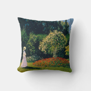 Kvinna i en Garden, Monet Kudde